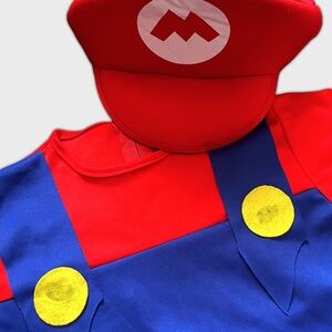 Super Mario Bros. kids costume with hat